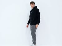 Black Men's Fleece Sweatshirt - 88301