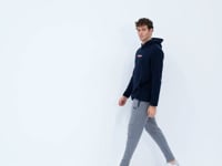 Navy Blue Men's Fleece Sweatshirt - 88301