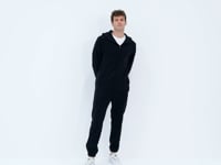 Hector Black Hooded Fleece Men's Tracksuit Set - 85227