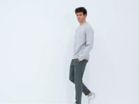Right Front Stitch Detailed Relax Fit Men's Tracksuit Bottom - 84996