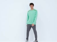 Dark Grey Front Seam Detailed Relax Fit Men's Tracksuit Bottom - 84996