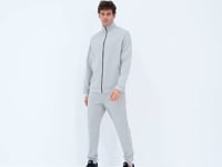 Stone Collar Hidden Pocket Detailed Relax Fit Men's Tracksuit Set - 85220