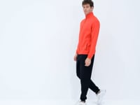 Fiesta - Black Stand-Up Collar Hidden Pocket Detailed Relax Fit Men's Tracksuit Set - 85220
