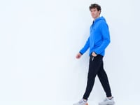 Navy Blue Laced Pocket Detailed Relax Fit Men's Tracksuit Bottom - 84995