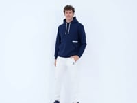 Ecru Laced Striped Detailed Relax Fit Men's Tracksuit Bottom - 82100
