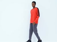 Dark Grey Laced Rib Detailed Relax Fit Men's Tracksuit Bottom - 82100