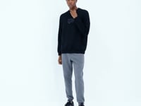 Ribbed Hem Detailed Relax Fit Men's Tracksuit Bottom - 82106