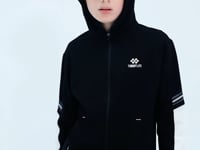 Black Zippered Boys' Sweatshirt - 11180