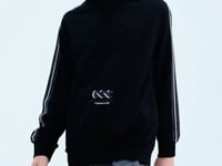 Black Kangaroo Print Boys' Sweatshirt - 11176