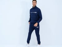 Indigo Stand Collar Men's Tracksuit Set - 85215