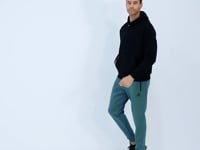 Forest Green Laced Men's Tracksuit Bottom - 82110