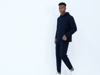Rex Navy Blue Basic Men's Tracksuit Set - 85232
