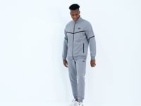 Myron Grey Melange Round Neck Men's Tracksuit Set - 85234