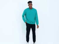 Keith Navy Blue - Green - Black Basic Men's Tracksuit Set - 85231