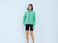 Forest Green Hooded Zipper Women's Sweatshirt - 97277