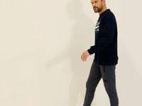 Urien Navy Blue Printed Men's Sweatshirt - 88129