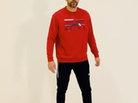 Urien Red Printed Men's Sweatshirt - 88129