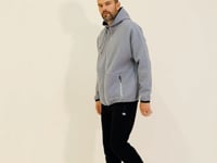 Grey Melange Hooded Hidden Pocket Detailed Men's Sweatshirt - 88288