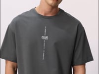 Cotton Right Thick Soft Textured Oversize Fit Printed Men's T-Shirt - 88373