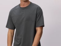 Cotton Thick Soft Textured Oversize Fit Basic Men's T-Shirt - 88378