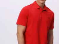Fiesta Cotton Thick Soft Textured Polo Collar Oversize Fit Basic Men's T-Shirt - 88381