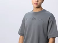 Cotton Right Thick Soft Textured Oversize Fit Printed Men's T-Shirt - 88323