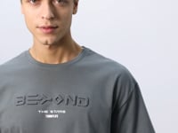 Cotton Right Thick Soft Textured Oversize Fit Printed Men's T-Shirt - 88328