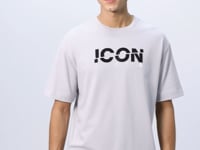Stone Cotton Thick Soft Textured Oversize Fit Printed Men's T-Shirt - 88331