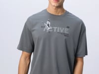 Cotton Thick Soft Textured Oversize Fit Printed Men's T-Shirt - 88344
