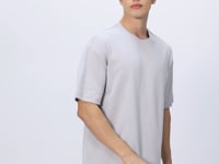Stone Cotton Thick Soft Textured Oversize Fit Printed Men's T-Shirt - 88324