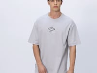 Stone Cotton Thick Soft Textured Oversize Fit Printed Men's T-Shirt - 88325