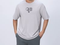 Stone Cotton Thick Soft Textured Oversize Fit Printed Men's T-Shirt - 88333