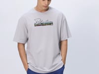 Stone Cotton Thick Soft Textured Oversize Fit Printed Men's T-Shirt - 88334