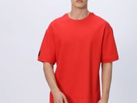 Fiesta Cotton Thick Textured Surface Oversize Fit Basic Men's T-Shirt - 88339