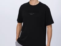 Black Cotton Thick Soft Textured Oversize Fit Printed Men's T-Shirt - 88328