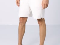 Ekru Cotton Thick Soft Textured Comfort Fit Basic Men's Shorts - 81274