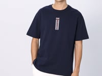 Black %100 Cotton Thick Soft Textured Oversize Fit Printed Men's T-Shirt - 88360