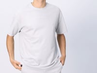 Fiesta Cotton Thick Textured Surface Oversize Fit Printed Men's T-Shirt - 88364