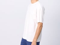 Ecru Thick Cotton Textured Oversize Fit Printed Men's T-Shirt - 88369