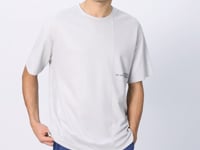 Stone Cotton Thick Textured Surface Oversize Fit Printed Men's T-Shirt - 88370