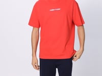 Fiesta Cotton Thick Textured Surface Oversize Fit Printed Men's T-Shirt - 88372