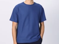 Parlament Waffle Interlock Textured Surface Oversize Fit Basic Men's T-Shirt - 88379
