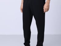 Black Laced Long Leg Men's Tracksuit Bottom - 84999