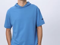 Petrol Blue Cotton Thick Soft Textured Oversize Fit Basic Men's T-Shirt - 88352