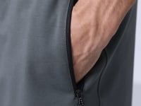 Sprouting Almond Hidden Zipper Back Pocket Laced Standard Fit Men's Shorts - 81136