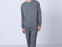 Round Neck Elastic Cuffed Cotton Men's Oversize Tracksuit Set - 85120