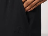 Black Polyester Thick Soft Comfort Fit Men's Shorts - 81268