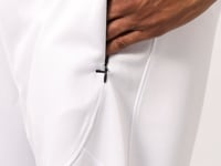 White Polyester Thick Soft Comfort Fit Men's Shorts - 81271