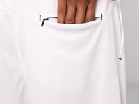 White Polyester Thick Soft Comfort Fit Men's Shorts - 81272
