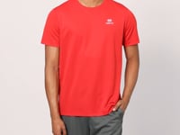 Red O Collar Standard Fit Logo Pattern Active Sport Men's T-Shirt - 88255